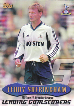 Teddy Sheringham Tottenham Hotspur 2003 Topps Premier Gold All/Time Record #AT10
